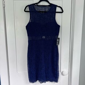 NWT Express Blue lace party dress